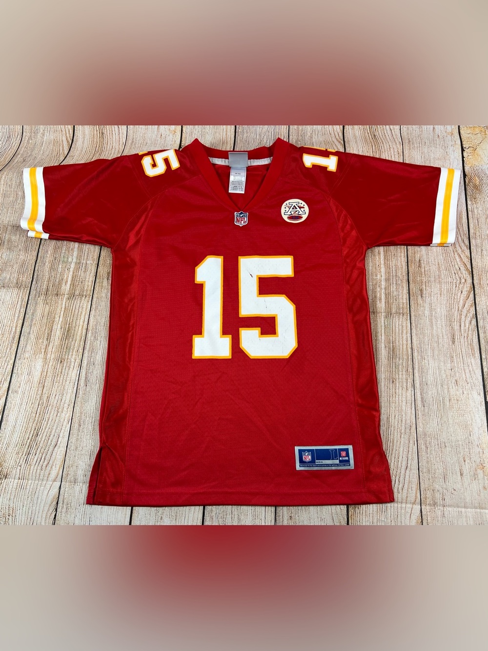 NFL Pro Line Kansas City Chiefs Mahomes #15 Football Jersey Youth Large 14/16